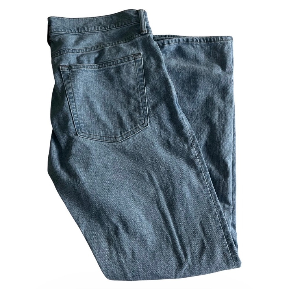 J.Crew 770 Straight Jeans Mens 32x30 Blue Light Wash Mid Rise Denim Preppy